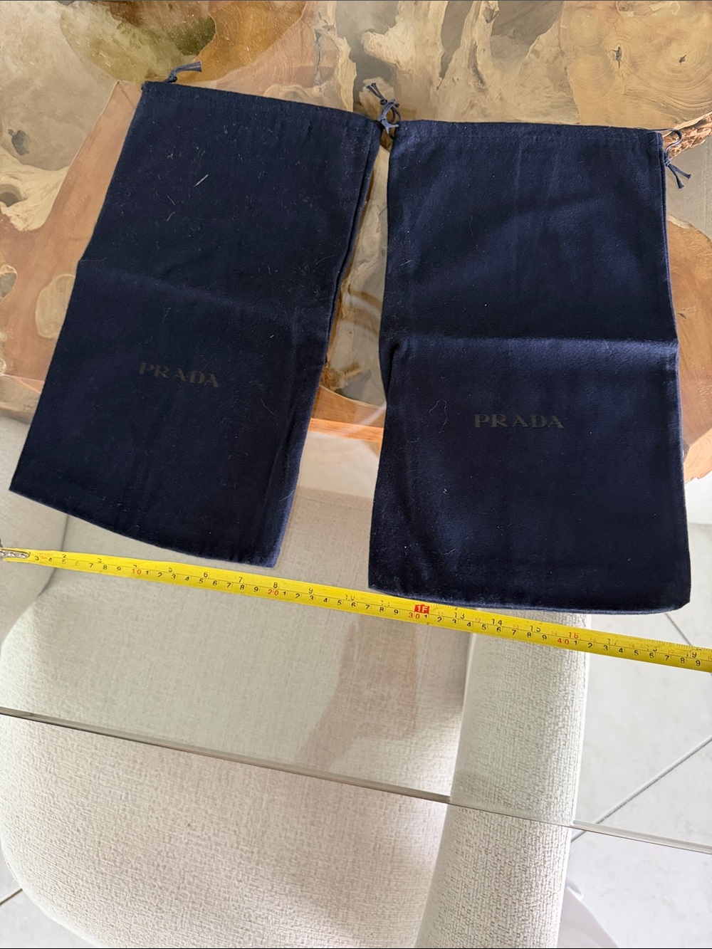Prada Blue Dust Bags (Pair)